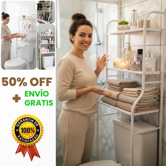 Estantería Organizadora de Baño - MultiRack 3 en 1